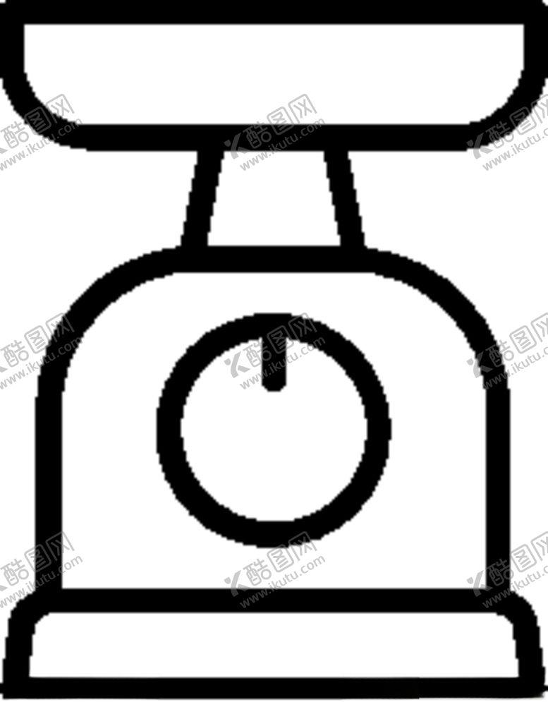 编号：65468106240405271189【酷图网】源文件下载-矢量线稿电子称
