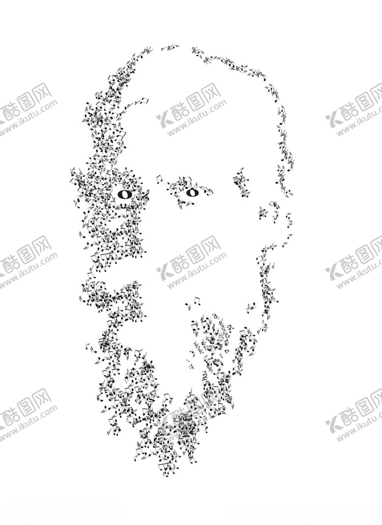 编号：68259609200748569971【酷图网】源文件下载-泰戈尔音符头像