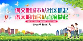 创建文明城市创城图片