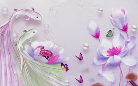 鲤鱼戏水
