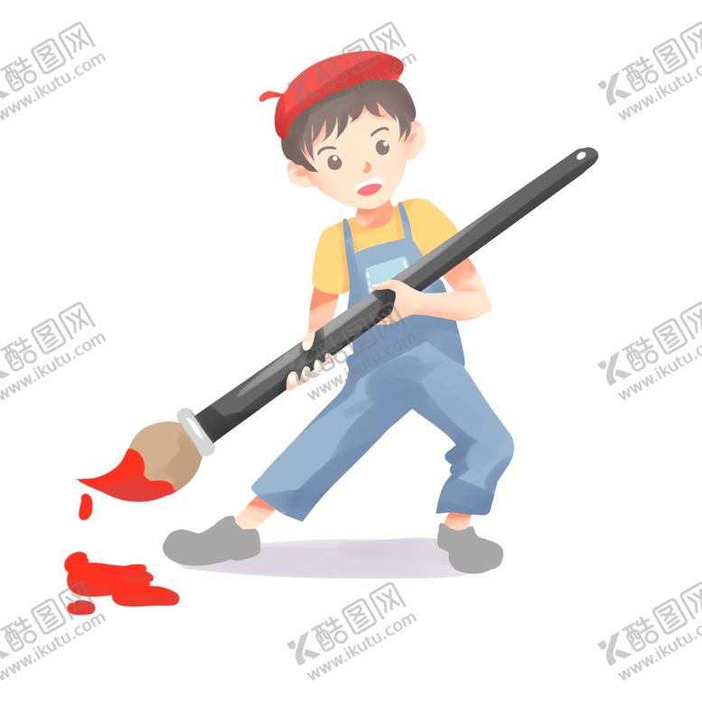 编号：11847007080345108503【酷图网】源文件下载-画笔男孩