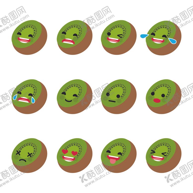 编号：56896205102109333996【酷图网】源文件下载-猕猴桃水果蔬菜