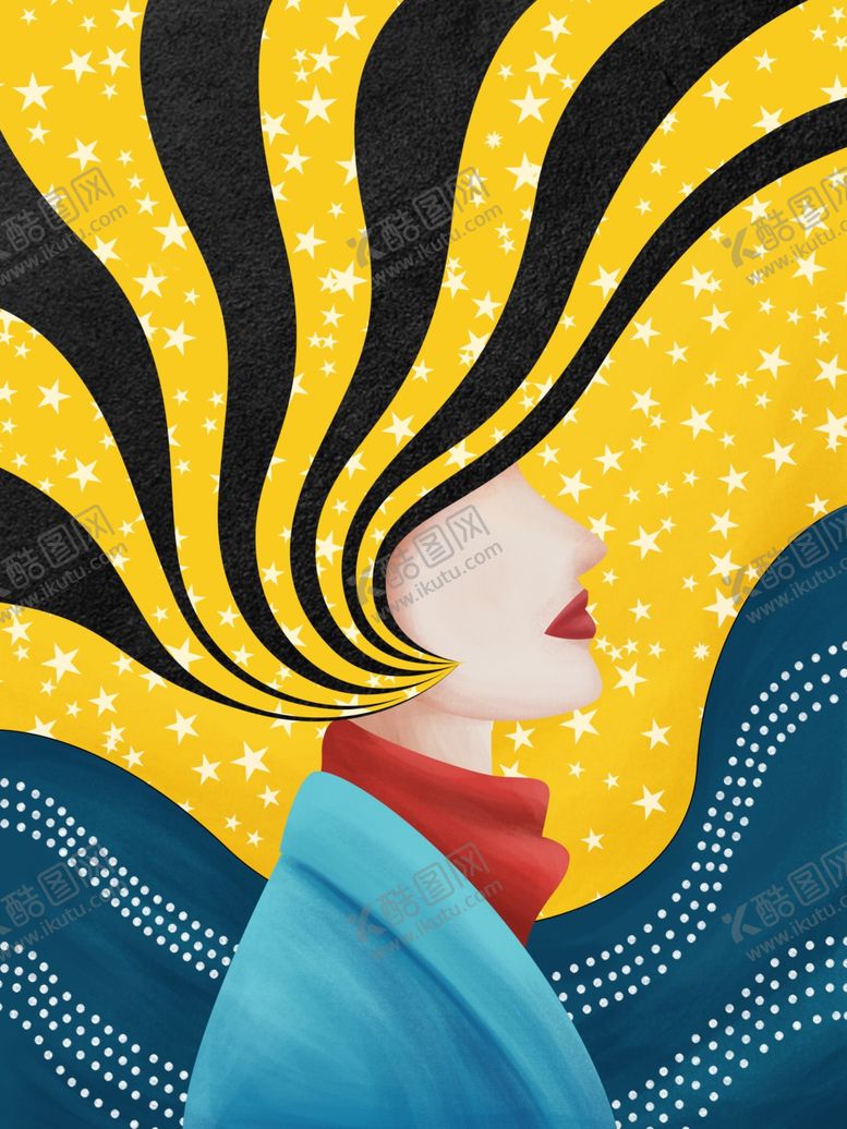 编号：76234309200046431870【酷图网】源文件下载-摩登女郎装饰画