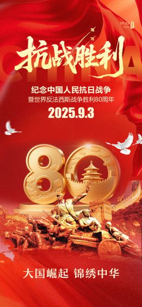 93大阅兵抗日战争胜利80周年纪念海