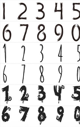 卡通数字