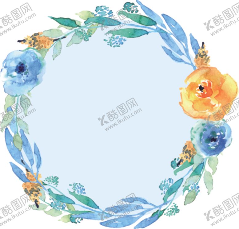 编号：34314905140158348823【酷图网】源文件下载-水彩花卉插画