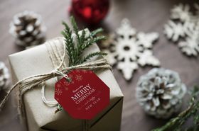 圣诞礼盒样机背景