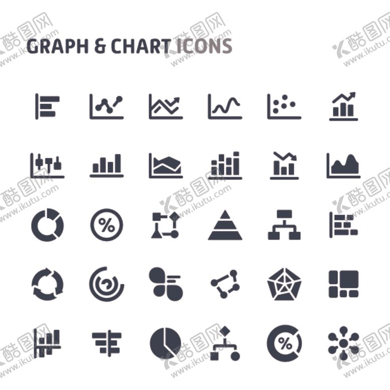 编号：83896310041507469469【酷图网】源文件下载-简约金融数据统计icon图标
