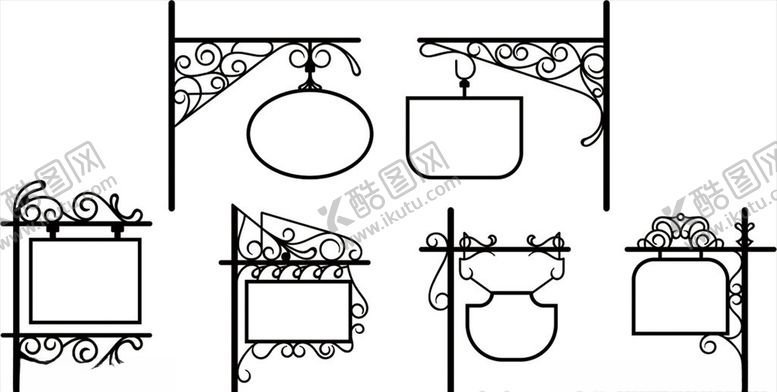 编号：85709509180357245224【酷图网】源文件下载-铁艺造型铁艺雕花铁艺宣传栏