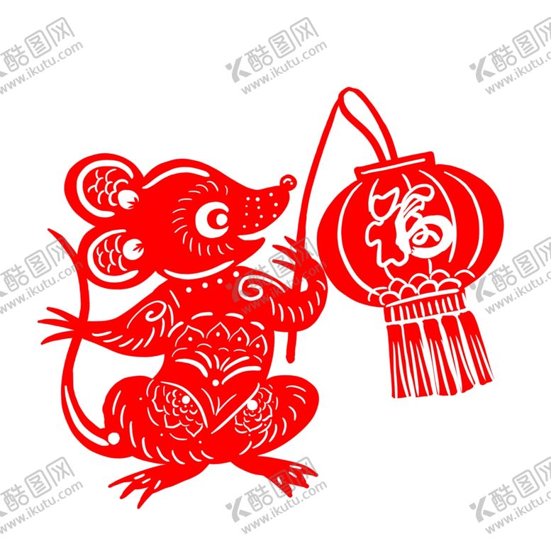 编号：56471110231842116960【酷图网】源文件下载-鼠年剪纸