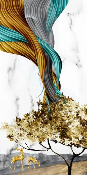 粉色羽毛晶瓷装饰画