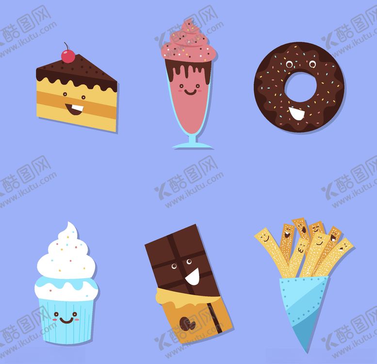 编号：13815711010318184934【酷图网】源文件下载-可爱食物