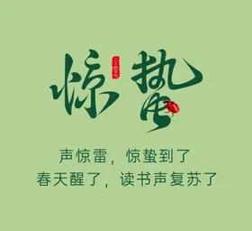 惊蛰宣传海报年俗海报节地产稿