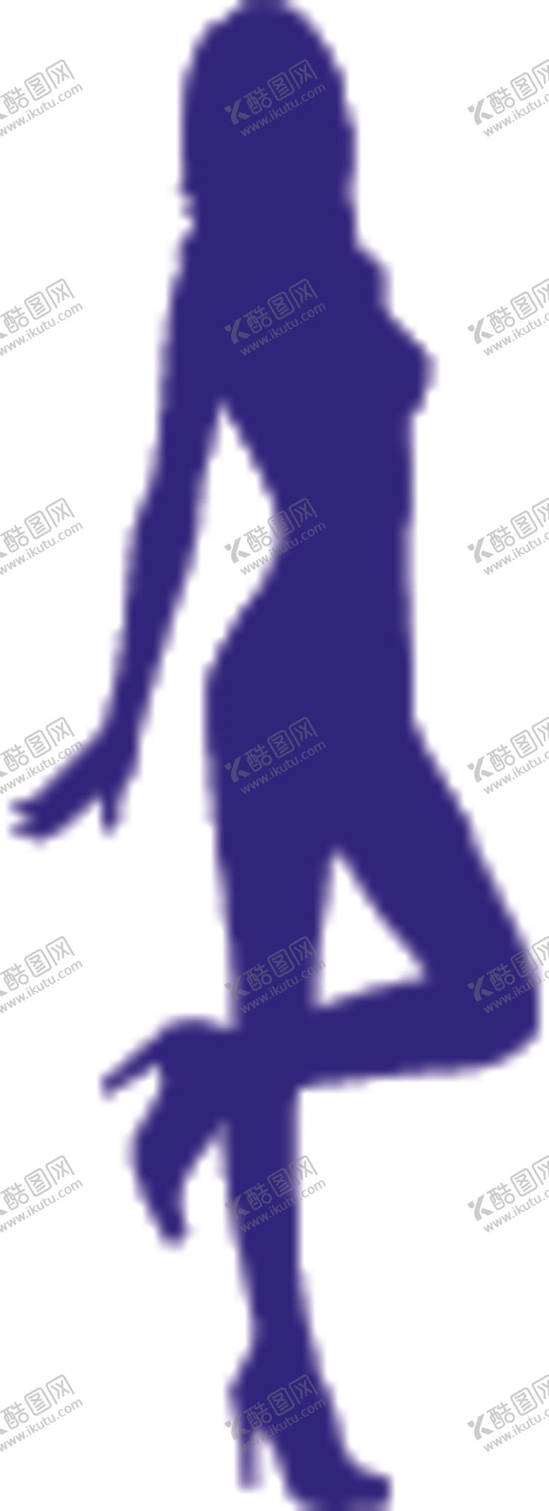 编号：19493804221558322660【酷图网】源文件下载-时尚美女剪影