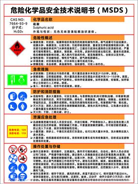 硫酸MSDS安全技术说明书