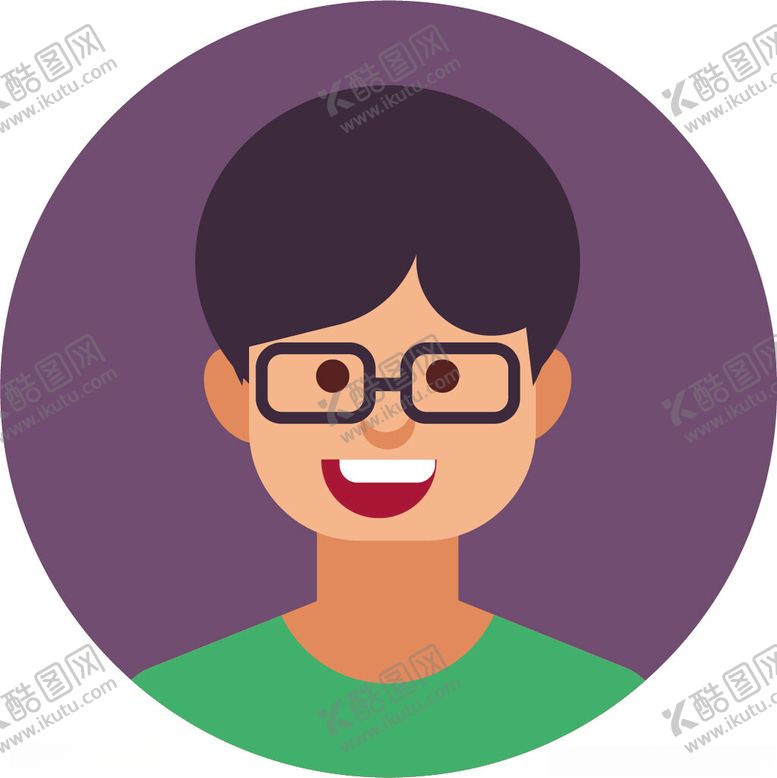 编号：13971101311221513912【酷图网】源文件下载-头像人物平面矢量图标