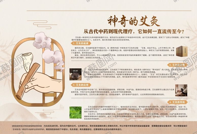 编号：27325511021121259811【酷图网】源文件下载-艾灸海报展板