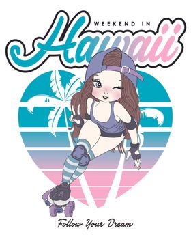 时尚手绘女孩