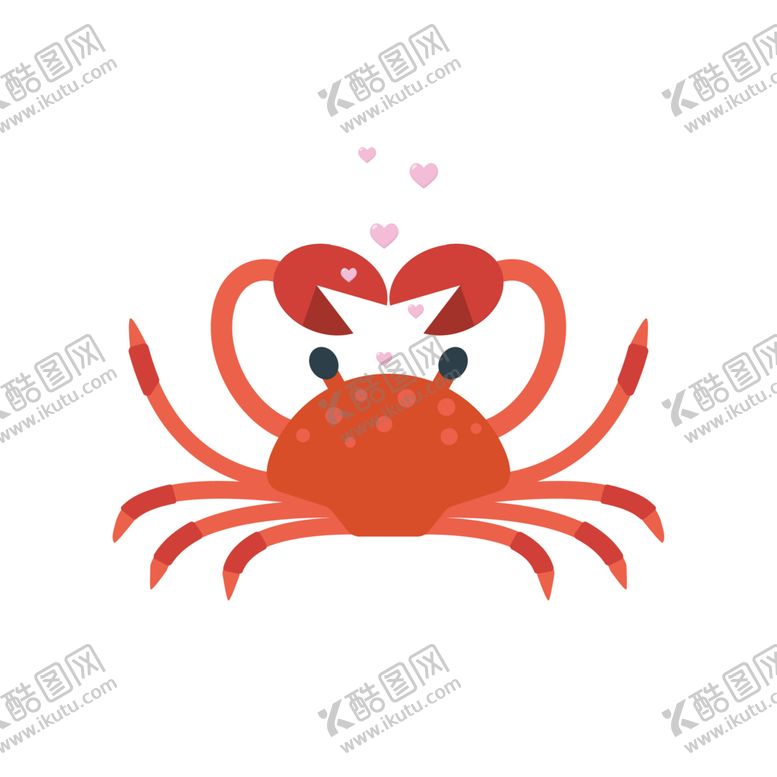 编号：90954812111346581193【酷图网】源文件下载-卡通螃蟹
