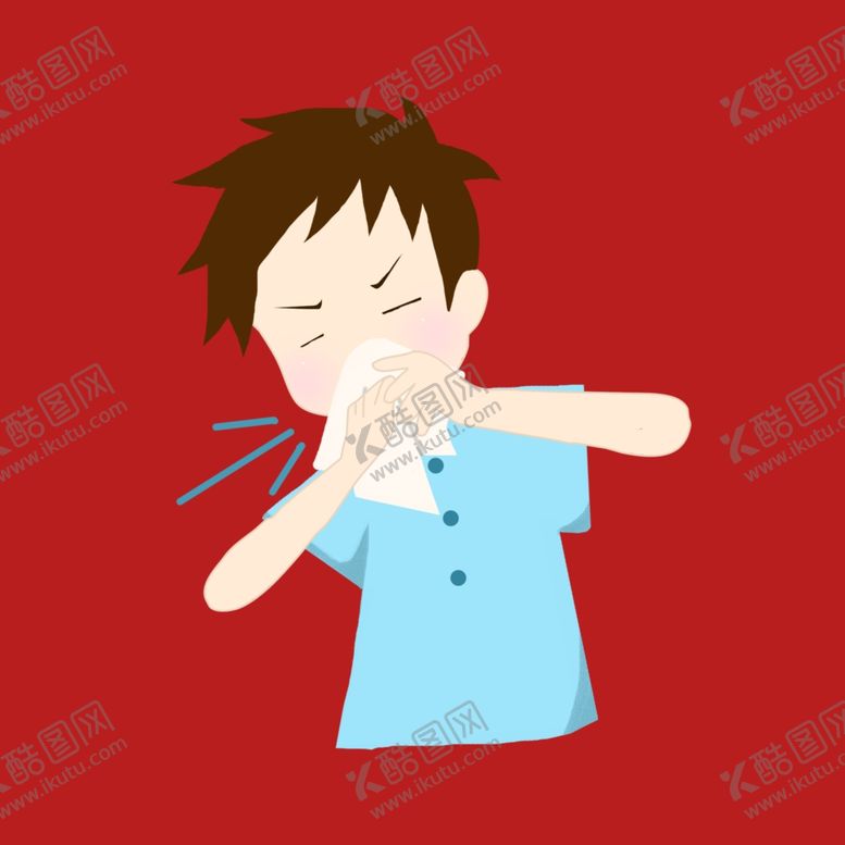 编号：10783702190735139011【酷图网】源文件下载-手绘生病人物
