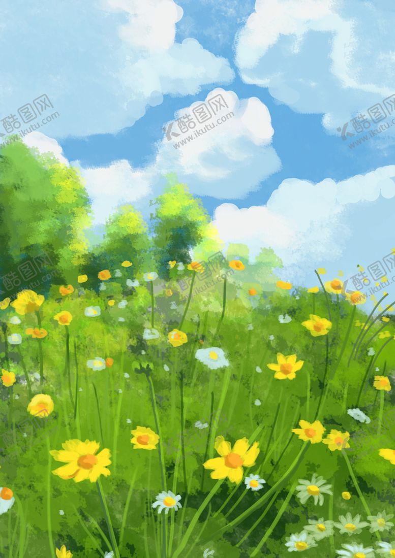 编号：90475609142117331958【酷图网】源文件下载-花海树白花