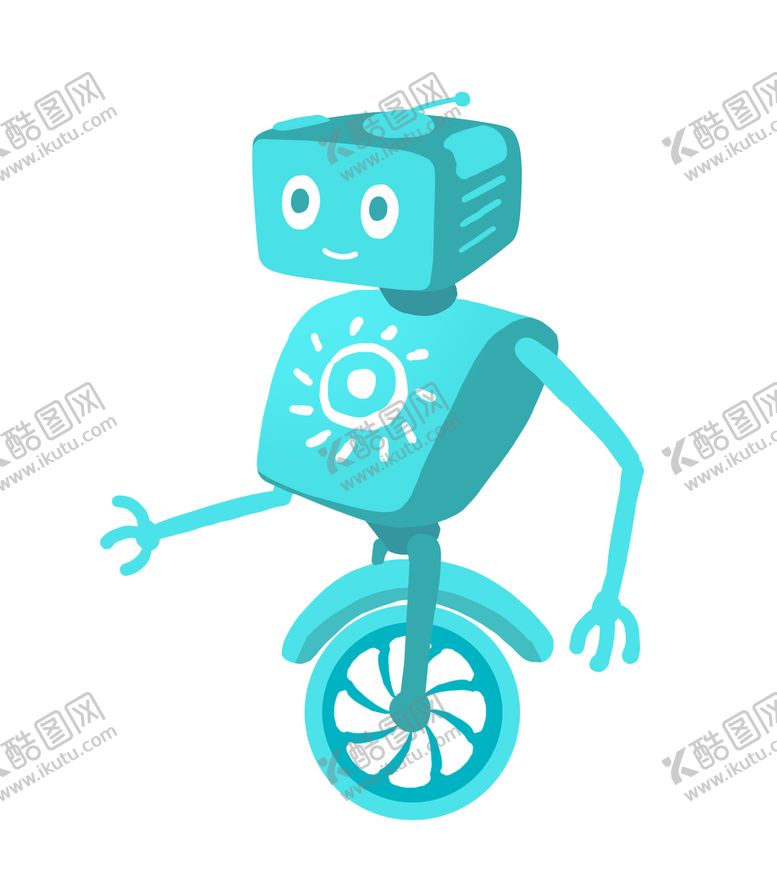 编号：23819509251813079405【酷图网】源文件下载-卡通机器人插画