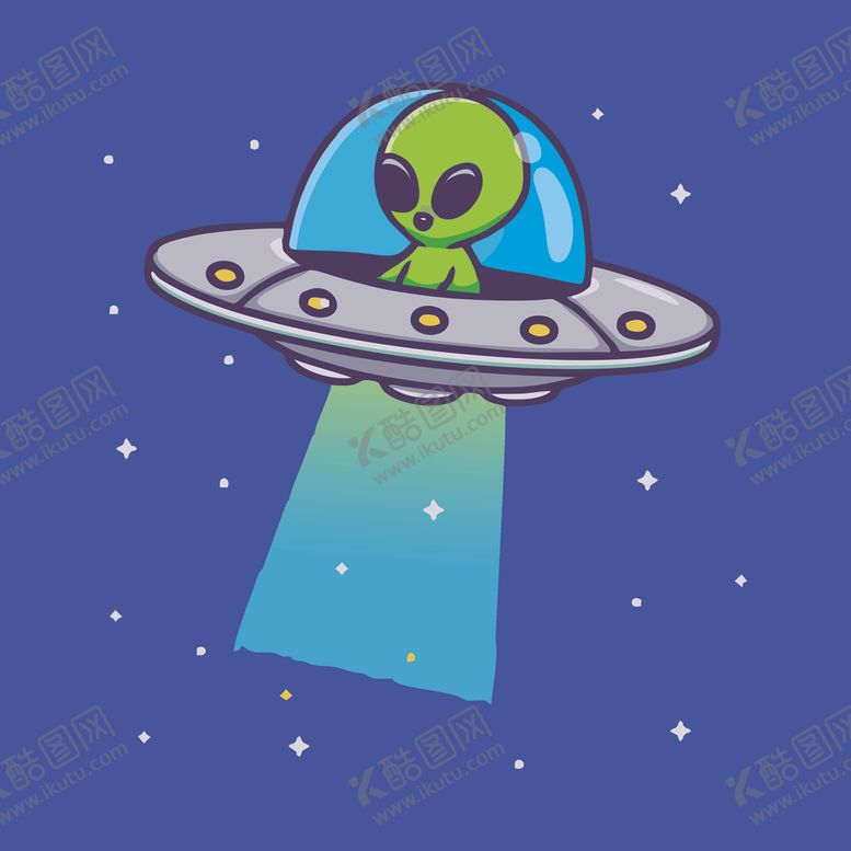 编号：86525502091056372670【酷图网】源文件下载-可爱外星人卡通矢量儿童插画