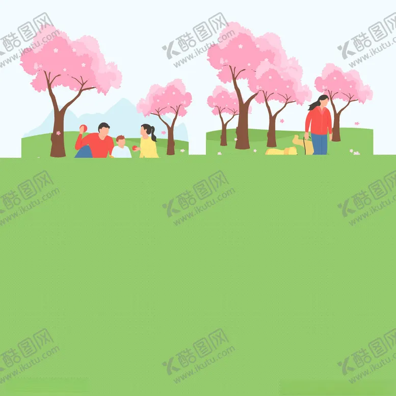 编号：30002406232052374503【酷图网】源文件下载-春游插画