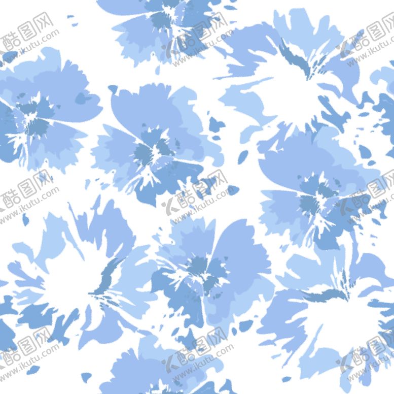 编号：35699405101853122179【酷图网】源文件下载-花朵数码印花色块满印
