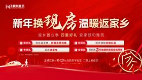 地产返乡置业钜惠四重礼海报展板