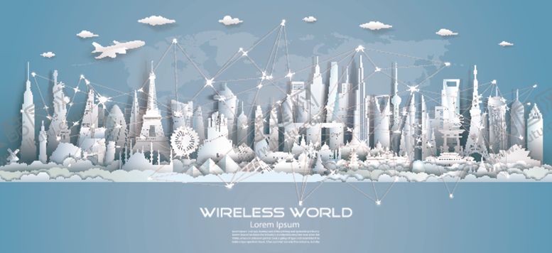 编号：26785909151750477228【酷图网】源文件下载-城市剪纸插画