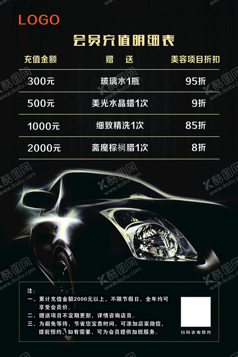 编号：42316009290246199236【酷图网】源文件下载-洗车价目表