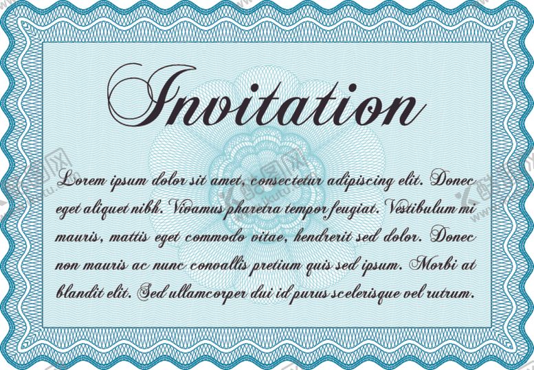 编号：16525509111001277095【酷图网】源文件下载-横版证书防伪花纹欧式边框奖状