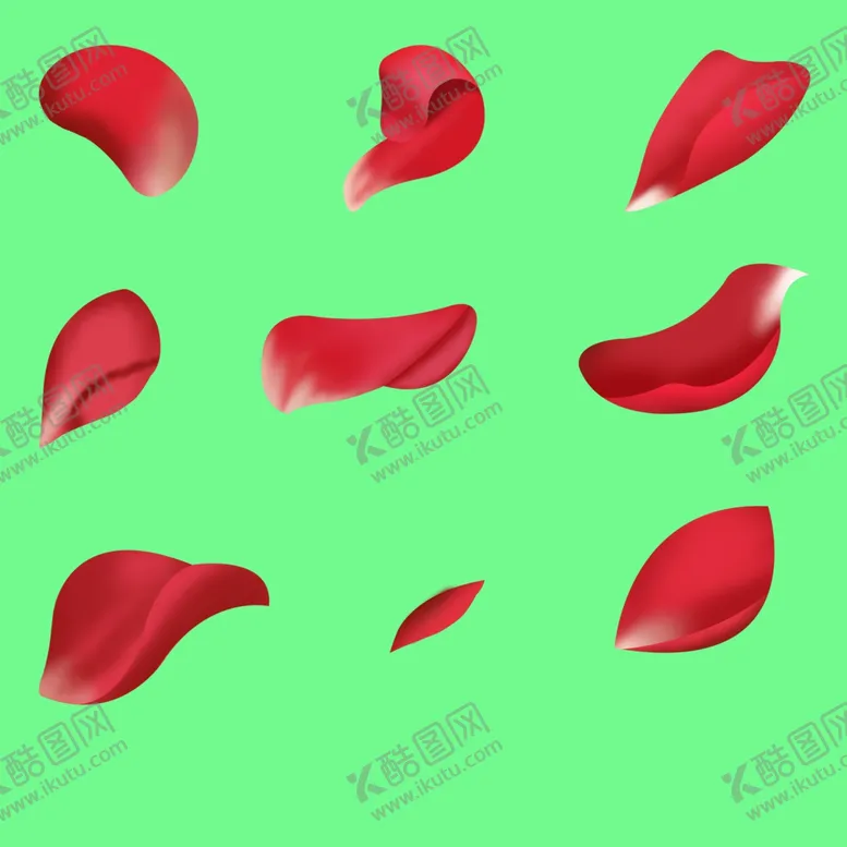 编号：30997509191622293159【酷图网】源文件下载-玫瑰花瓣形态手绘