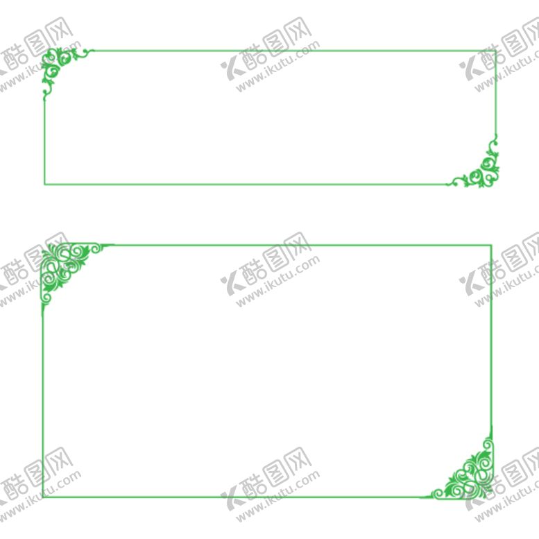 编号：28304710280411384027【酷图网】源文件下载-绿色花边