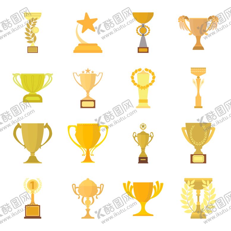 编号：72781810101142209531【酷图网】源文件下载-奖杯合集