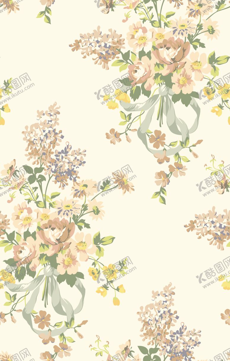 编号：69627104060021243798【酷图网】源文件下载-花卉图案背景图