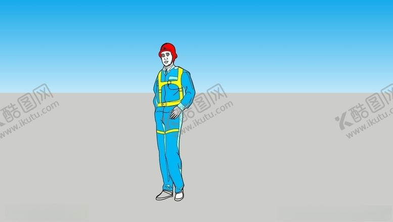 编号：39915609221317525298【酷图网】源文件下载-中建工人模型