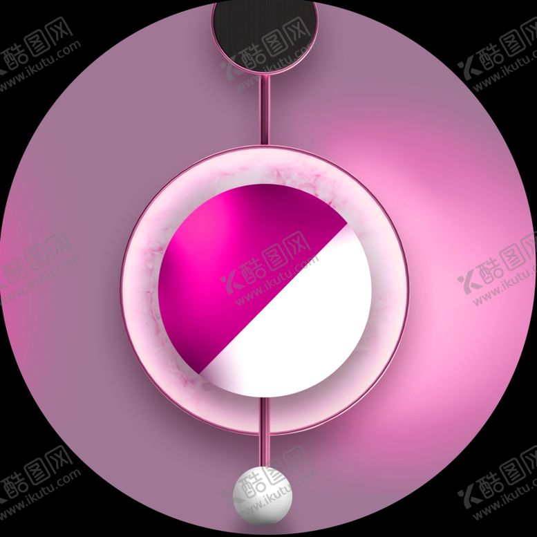 编号：54874312081103095025【酷图网】源文件下载-紫色圆形吊坠圆形挂画装饰画