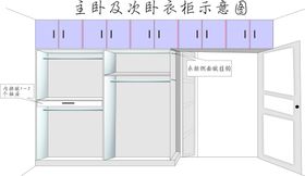 房间衣柜简易效果图