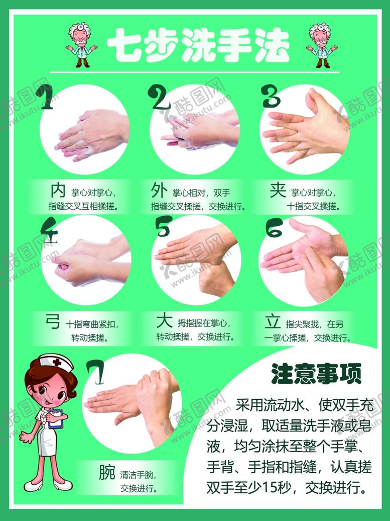 编号：90312009240818517303【酷图网】源文件下载-洗手七步法