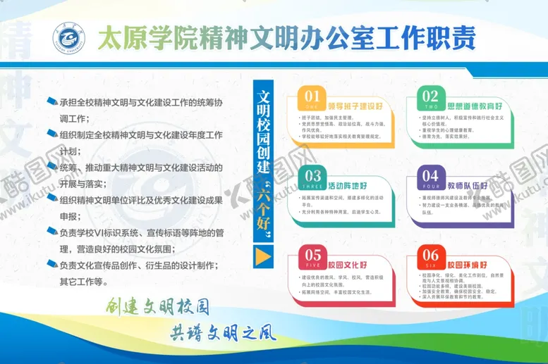 编号：24633112110114376741【酷图网】源文件下载-精神文明办公室工作职责
