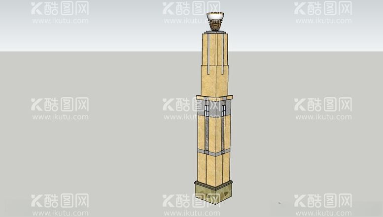 编号：87623411232144455972【酷图网】源文件下载-艺术灯柱