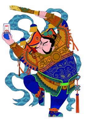 年画 门神 