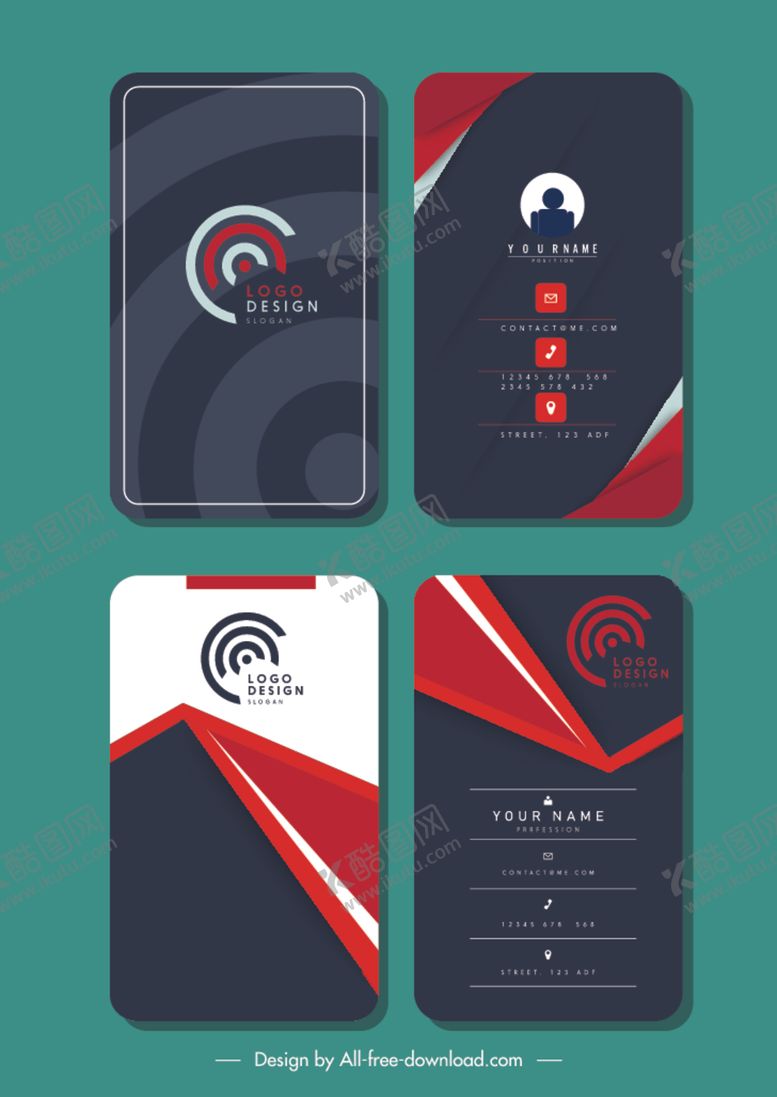 编号：55667809221436478245【酷图网】源文件下载-名片设计