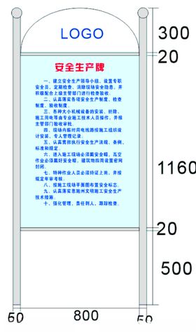 安全生产牌