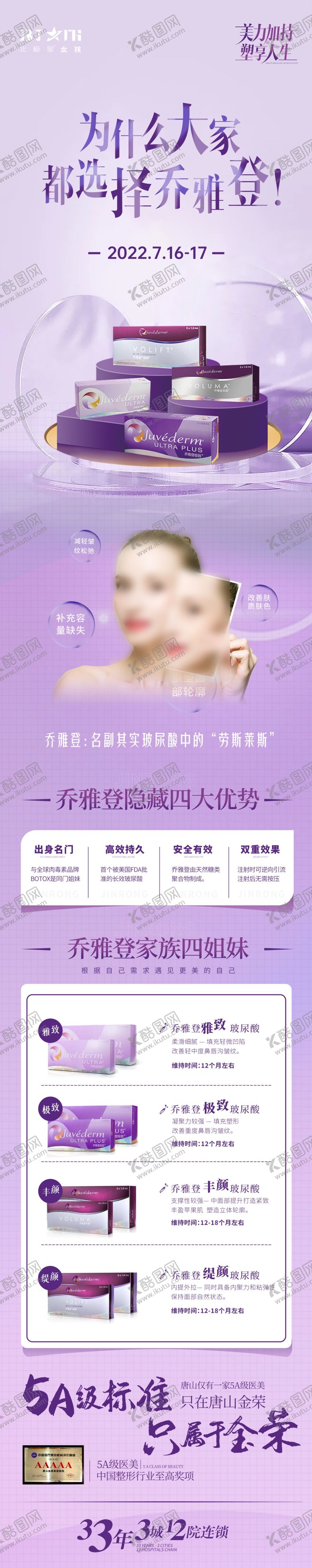 编号：84679509210654122891【酷图网】源文件下载-医美整形玻尿酸乔雅登专场