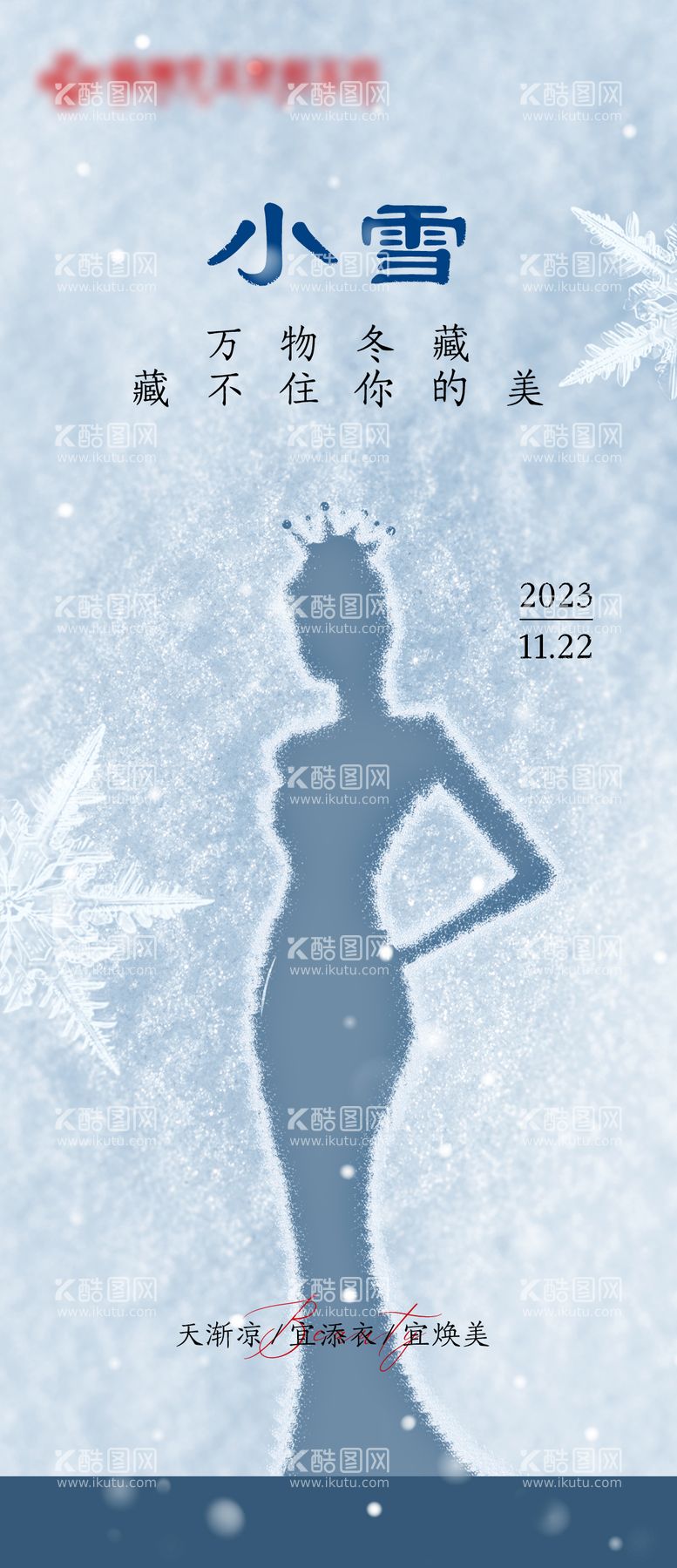 编号：36093511270916422108【酷图网】源文件下载-医美小雪海报