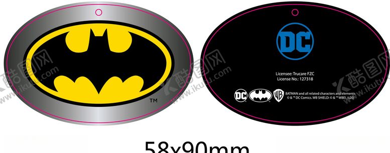 编号：94607504232048175159【酷图网】源文件下载-蝙蝠侠吊牌迪士尼吊牌