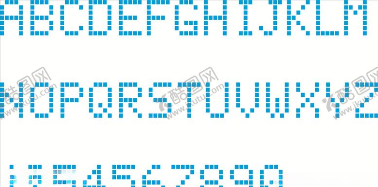编号：36925110200635181136【酷图网】源文件下载-像素字母数字